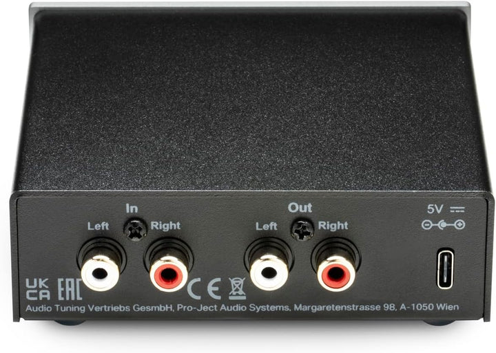 Pro-Ject Head Box E Mikro High End Kopfhörerverstärker (Schwarz), Schwarz
