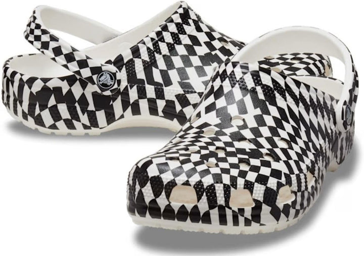 Crocs Unisex Classic Retro Resort Clog 35/37 EU Kariert, 35/37 EU Kariert