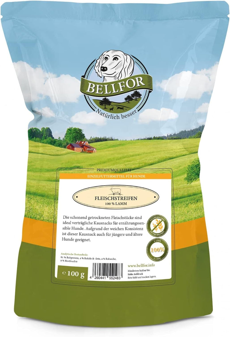 Bellfor Sparset Heide-Schmaus Getreide und Glutenfreies Hundefutter 2,5 kg Kausnacks 100 g Diät für