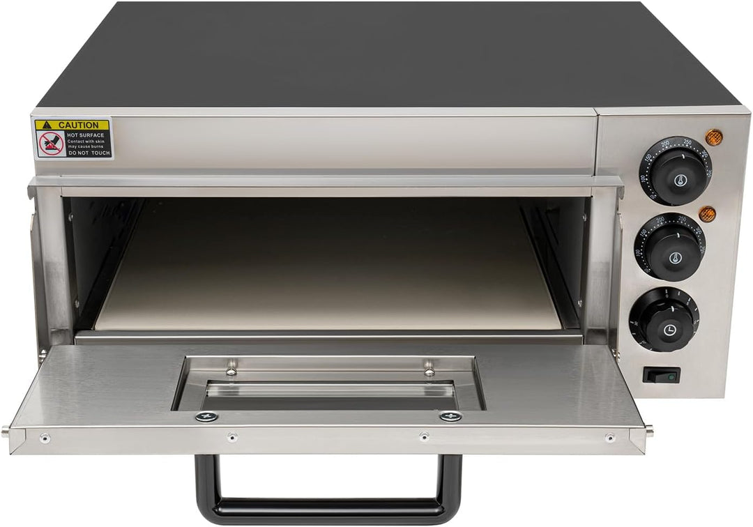 2KW Elektrisch Pizza-Backofen Pizza Ofen Tragbar Multifunktionell Pizza Backofen Einstellbar Ober &