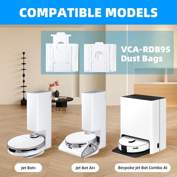 Ersatz-Staubsaugerbeutel für Samsung Jet Bot AI+/massgeschneiderte Jet Bot Combo 5-lagige Filtration