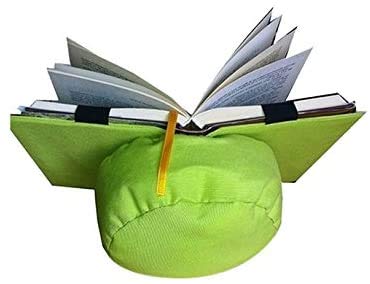 Lesekissen, Grün, Buchstütze für Leser, aus Stoff, anpassbar an das Buch