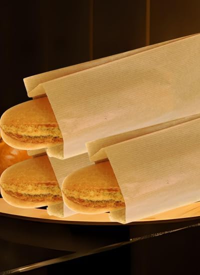 1000 Kraftpapiertüten / Papiertüten für Snacks, Kraftpapier, Lebensmittel, Papiertüten ohne Griffe,