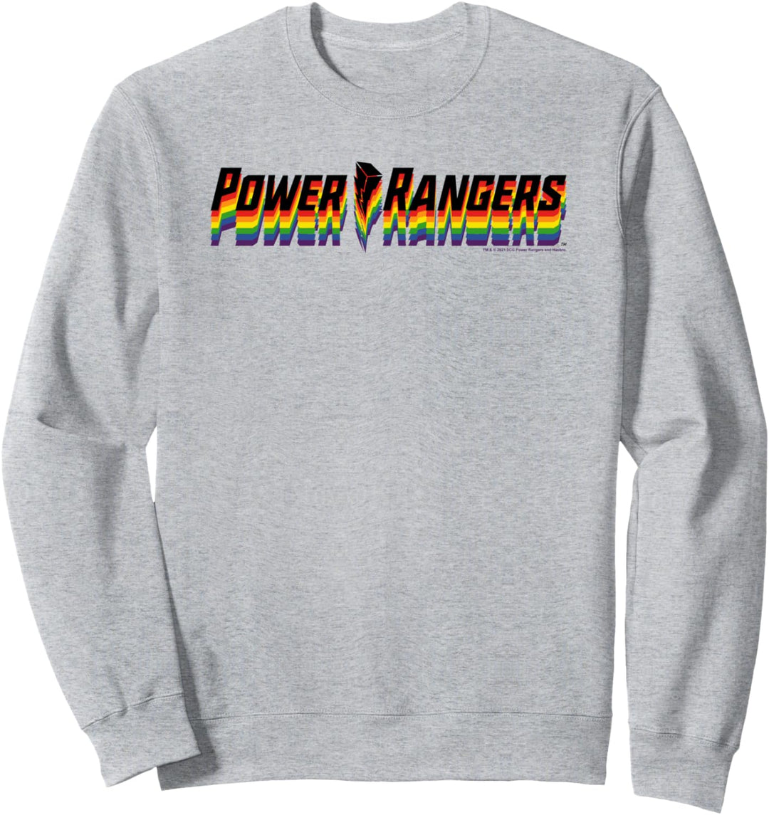Power Rangers Rainbow 3D Outlined Logo Sweatshirt