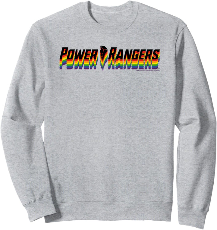 Power Rangers Rainbow 3D Outlined Logo Sweatshirt