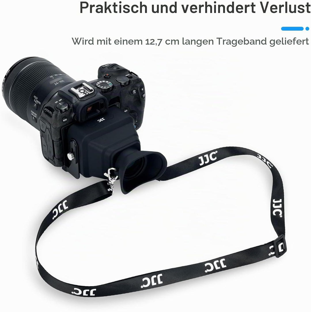 JJC Kamera LCD Sucher, 3X Vergrösserung Kamera Bildschirm Sucher mit Arca-Type Quick Release Platte,