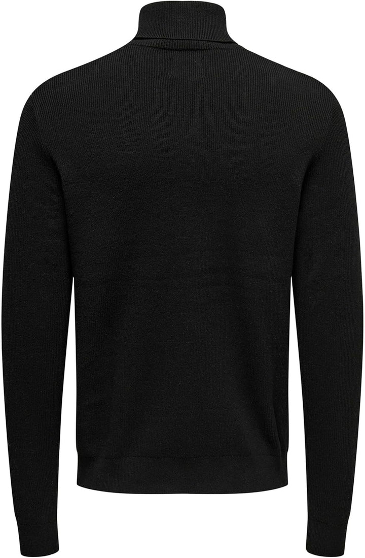 ONLY & SONS Male Strickpullover ONSPHIL Pullover XS Schwarz, XS Schwarz
