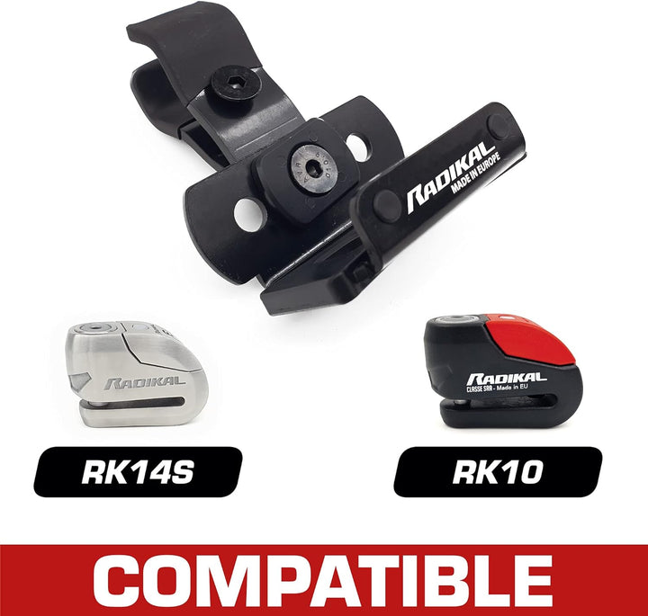 RADIKAL RK402 Anti-Diebstahl-Halterung RK10/RK14S/RK310S für Rohr- und Schraubenfixierung