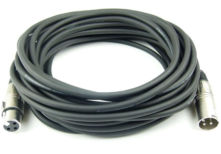 Adam Hall Cables 2 Stück K3MMF1000 Mikrofonkabel XLR female auf XLR male DMX Audio Kabel 3 pol polig