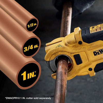 DEWALT Impact Connect Kupferrohrschneider mit Strebenhalterung (DWACPRIR), Kupferrohrschneider