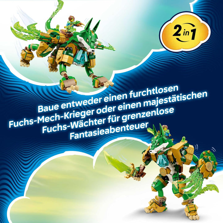LEGO DREAMZzz 2in1 Fuchs-Wächtermech - Actionfigur, verwandelbar in Fuchskrieger - inkl. 3 Minifigur