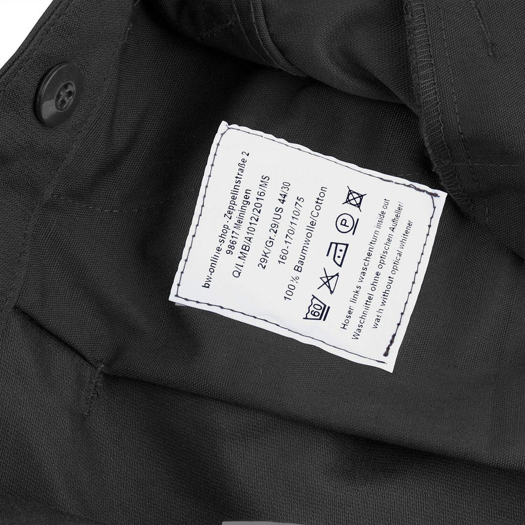 bw-online-shop Bundeswehr Moleskinhose BW Feldhose Original 30 Schwarz, 30 Schwarz