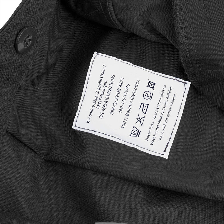 bw-online-shop Bundeswehr Moleskinhose BW Feldhose Original 30 Schwarz, 30 Schwarz