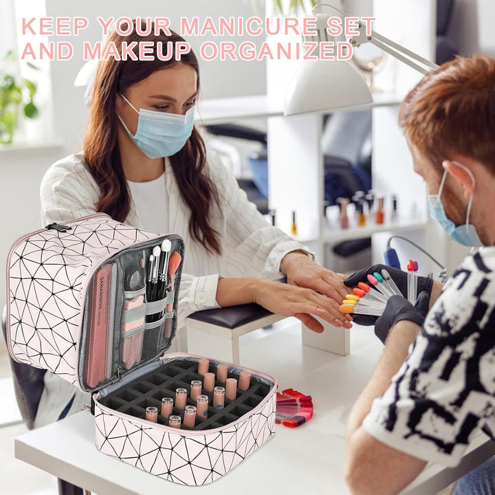 Nagellack Aufbewahrung Organizer Tasche, Doppelschicht Nagellack Aufbewahrungsbox Tasche Organizer f