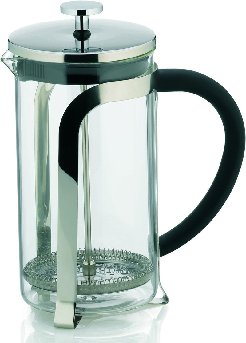 Kela 10852 Kaffeebereiter, 6 Tassen, 1,0 l, Glas/Edelstahl, Venecia, 1,0 L