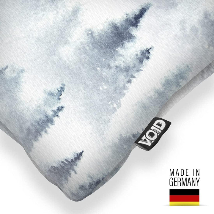 VOID Wald Nebel Kissenbezug Kissenhülle Sofakissen Kissen Deko Weihnachten Winter Weihnachtsdeko, Ki