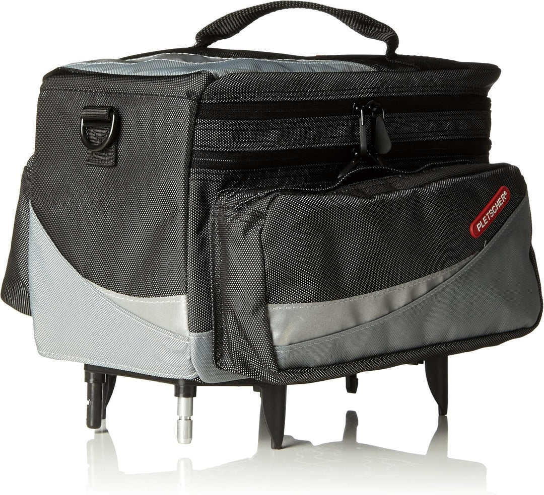 Pletscher Zurigo Gepäckträgertasche (schwarz/grau), Schwarz