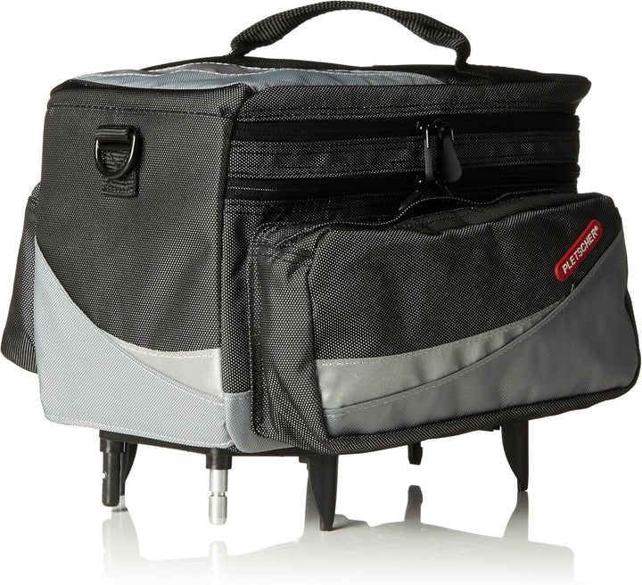Pletscher Zurigo Gepäckträgertasche (schwarz/grau), Schwarz