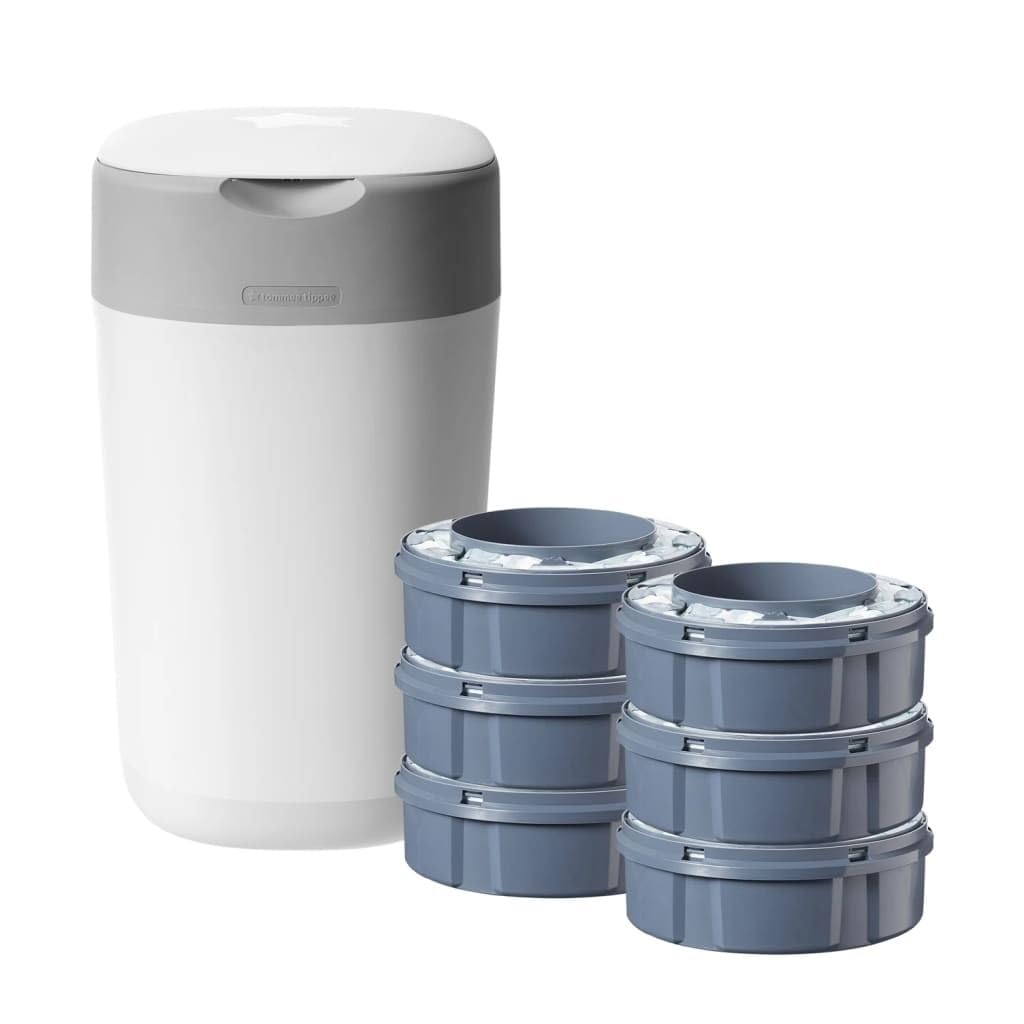 Tommee Tippee Windeleimer Twist & Click Sangenic Tec Starterset, Geruchsdichtes Windelentsorgungssys
