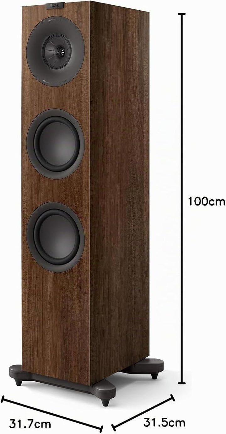 KEF Q7 Meta passiver HiFi-Standlautsprecher, Nussbaum | Musik | TV &amp; Heimkino | Gaming | 3-Wege-Bass