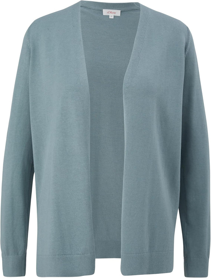 s.Oliver Damen Strickjacke Langarm 32 Blue Green, 32 Blue Green