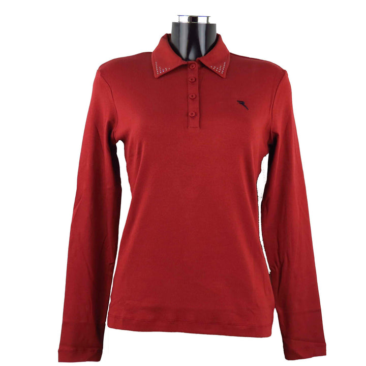 Chervo Golf Damen Polo lang Arm Comfort ACDC Rostbraun 847 neu