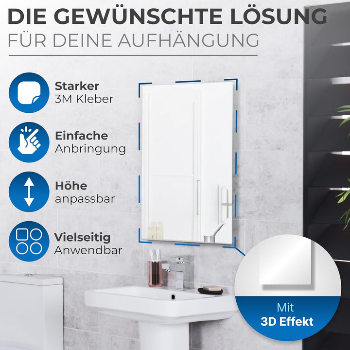 PEARWAY™ - Alu Dibond und Acrylglas Aufhängung - [10er Set] - extra starker 3M Kleber - bis zu 8kg -