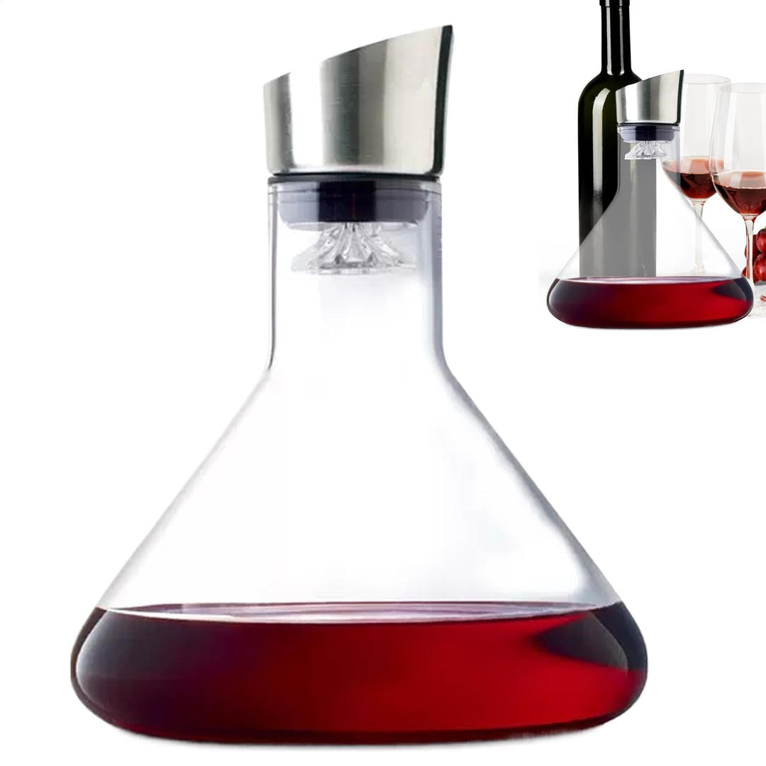 1500 ml Weinkaraffe, Weinkaraffe, Weinbelüfter mit Filter, Belüften von Weindekanter, Weinentlüftung