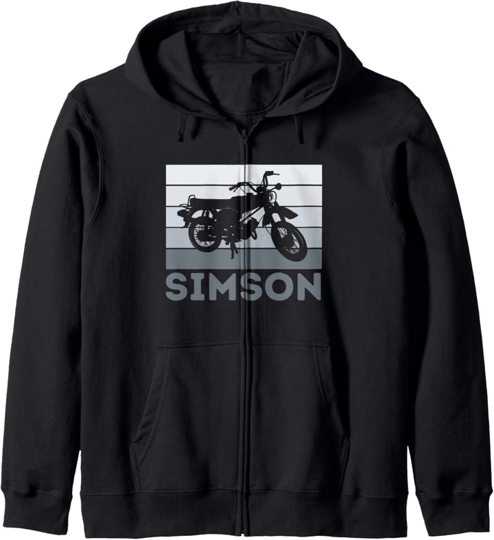Simson DDR Moped Zweitakt S51 Vintage Kapuzenjacke