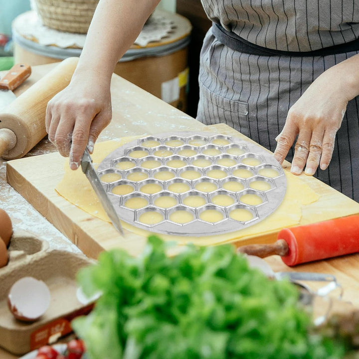 DOITOOL Russische Ravioli-Teigtaschenform, Pelmeni-Hersteller, Pelmeni-Metallform, Pelmeni, Fleischk