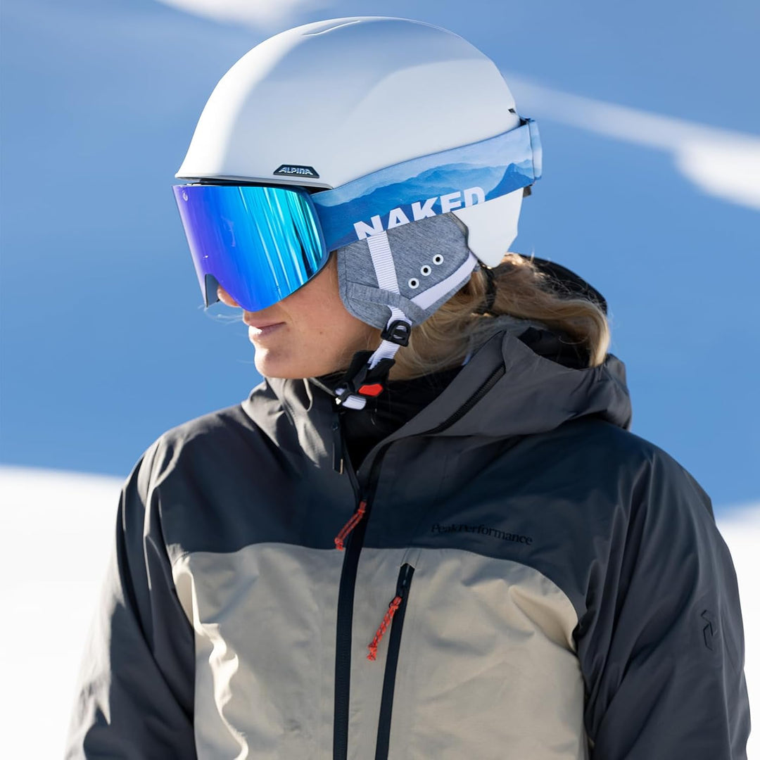 NAKED Optics The TROOP EVO Skibrille Männer, Ski Brille Frauen, Snowboardbrille, Skibrille mit Wechs