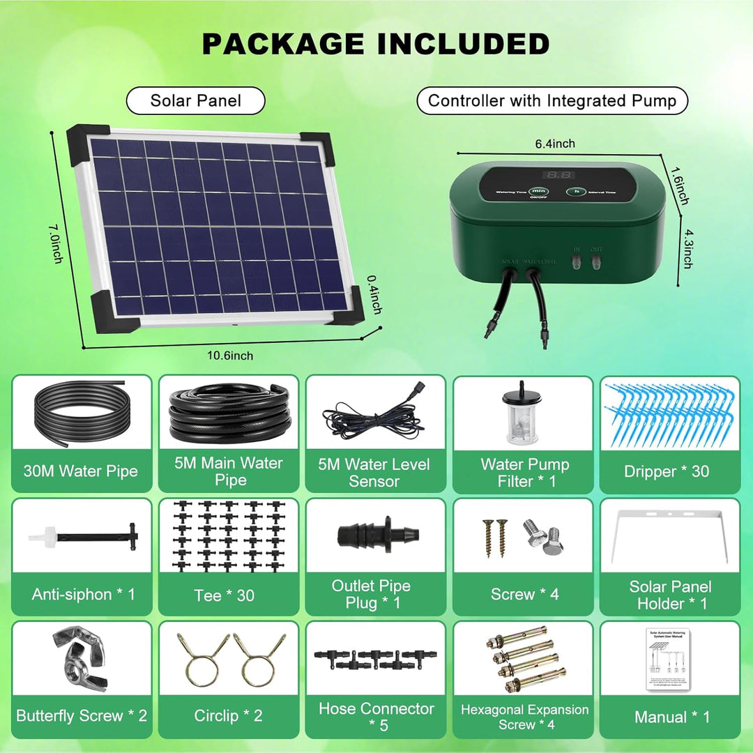 Solar Bewässerungssystem 300 Automatische BewäSserung Modi, Automatische Bewässerungssystem Garten m