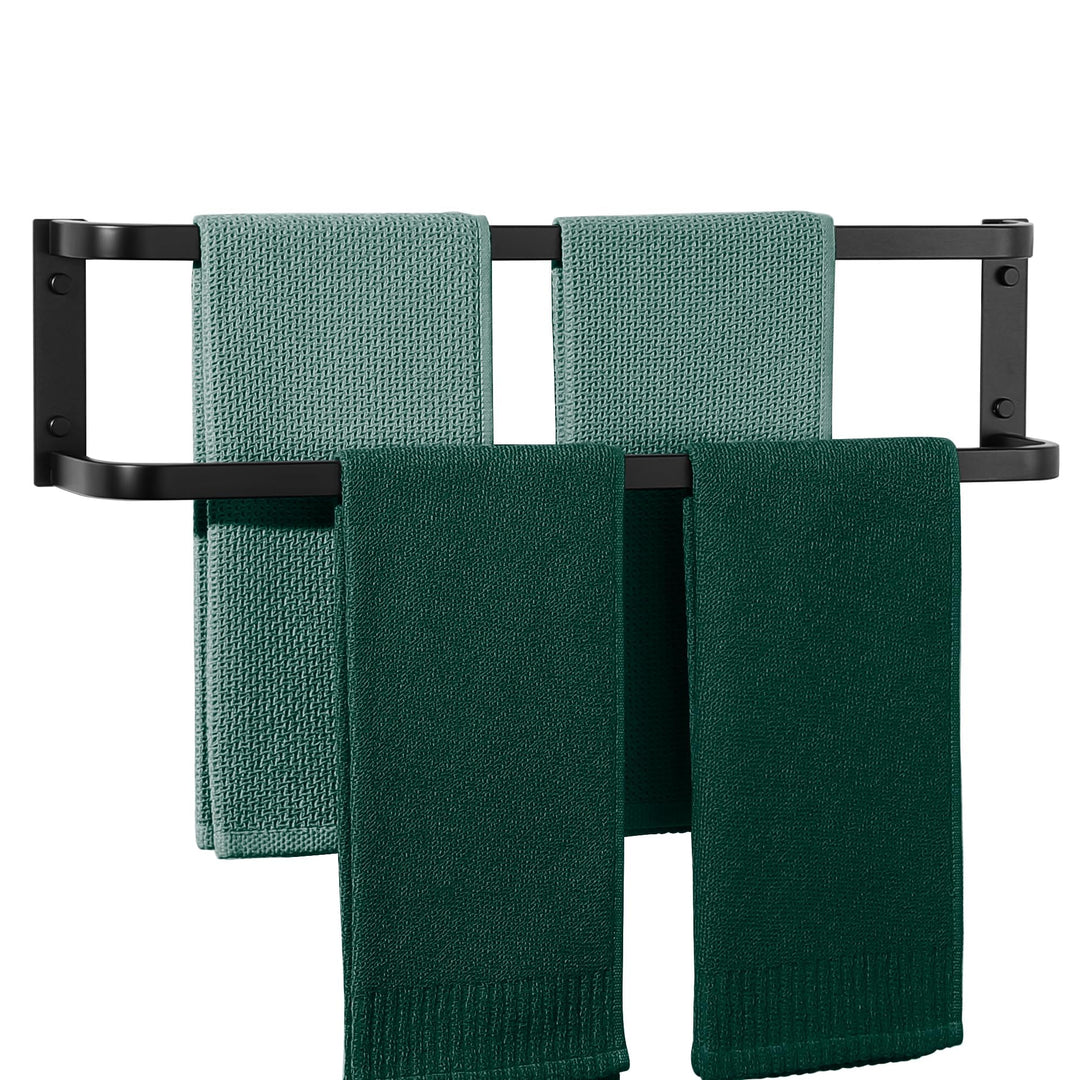 Handtuchhalter, Wandmontage, 2 Etagen, 60 cm, SUS304 Edelstahl, Handtuchhalter für Küche, Bad, Matte