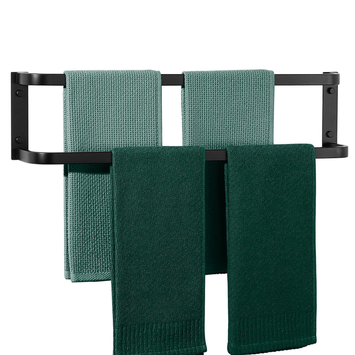 Handtuchhalter, Wandmontage, 2 Etagen, 60 cm, SUS304 Edelstahl, Handtuchhalter für Küche, Bad, Matte