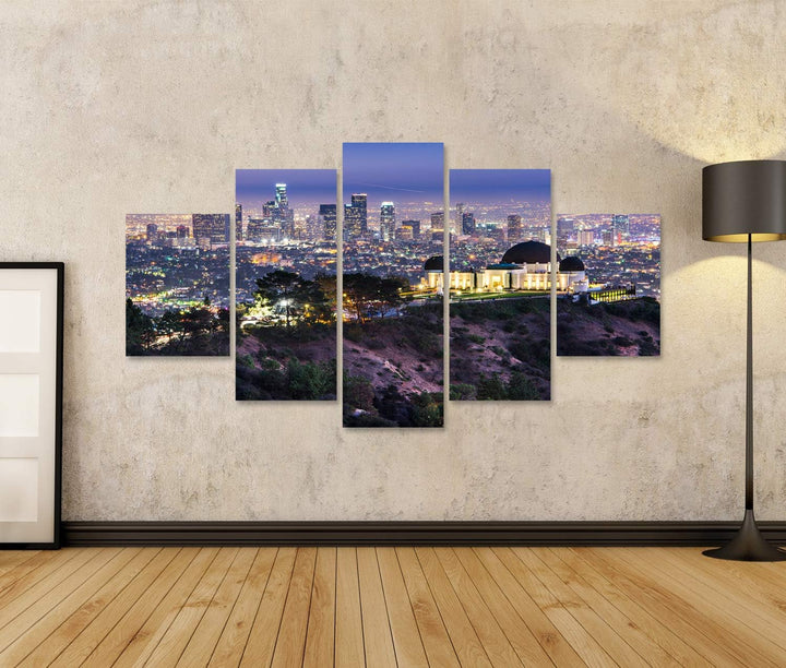 islandburner Bild auf Leinwand Griffith Obervatory Und Innenstadt Von Los Angeles Kalifornien Usa Sk