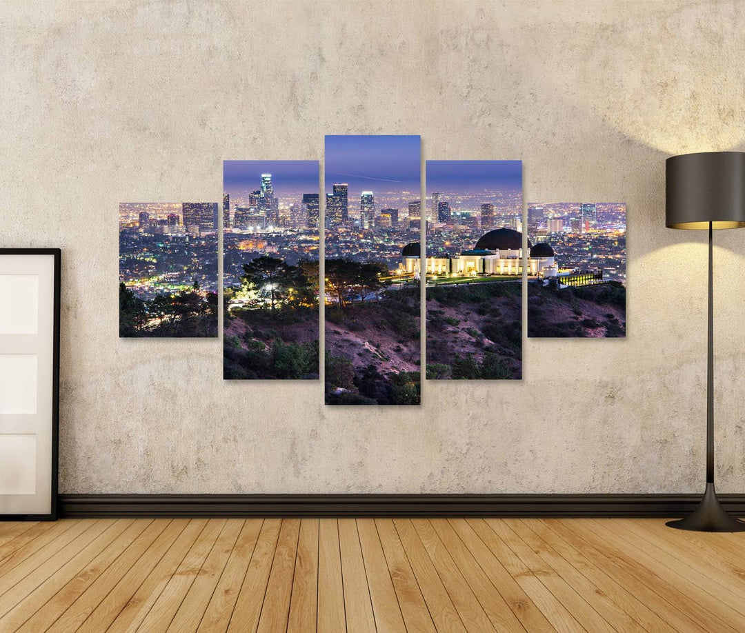 islandburner Bild auf Leinwand Griffith Obervatory Und Innenstadt Von Los Angeles Kalifornien Usa Sk