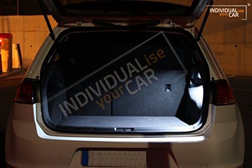 INDIVIDUALise your CAR Innenraumbeleuchtung SET für Golf 7 (Cool-White) Kaltweiss, Cool-White