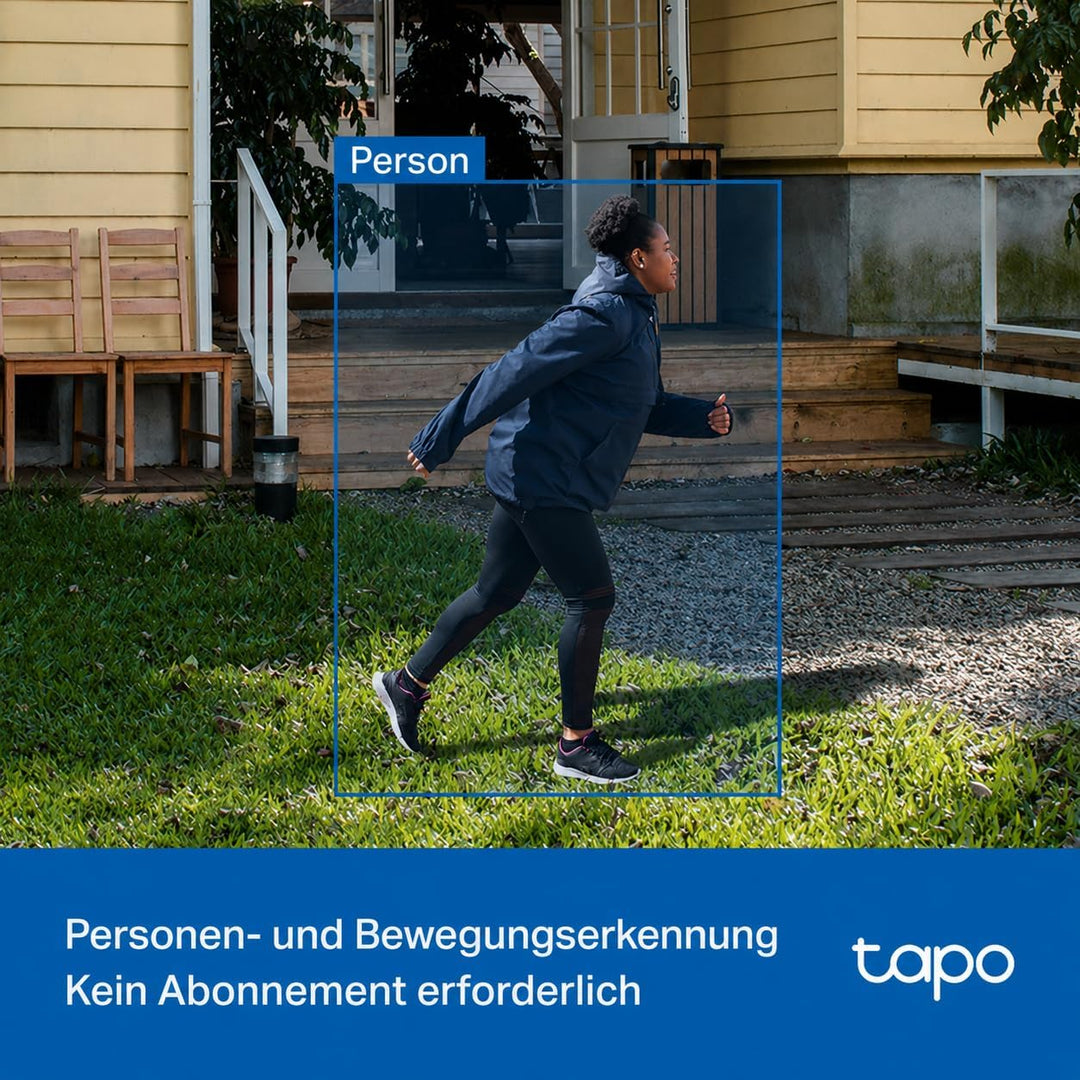 Tapo C113 2K 3MP Überwachungskamera für Innen und draussen, Farbnachtsicht, Personenerkennung, Zwei-