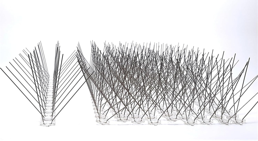 5 Meter Vogelabwehr, Taubenabwehr - 20 St. x 25 cm Lange Leiste mit 4 Reihen