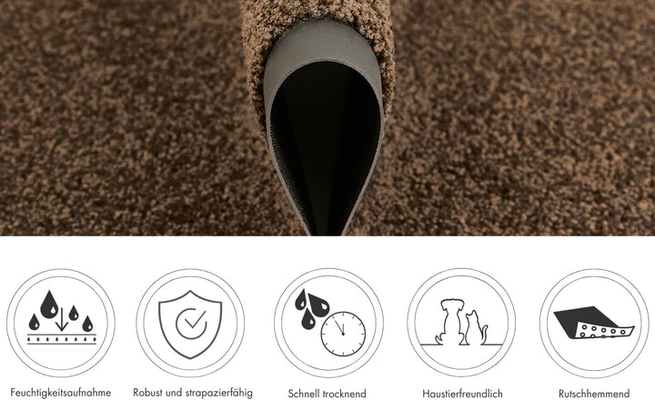 andiamo Fussmatte Verdi - Schmutzfangmatte für den Hauseingang - ideal als Fussmatte innen oder als