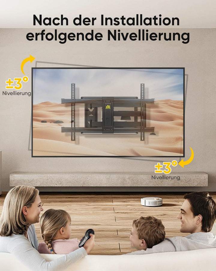 FORGING MOUNT TV Wandhalterung mit 765 mm Langem Arm Wandhalterung Fernseher Schwenkbar Neigbar Fern