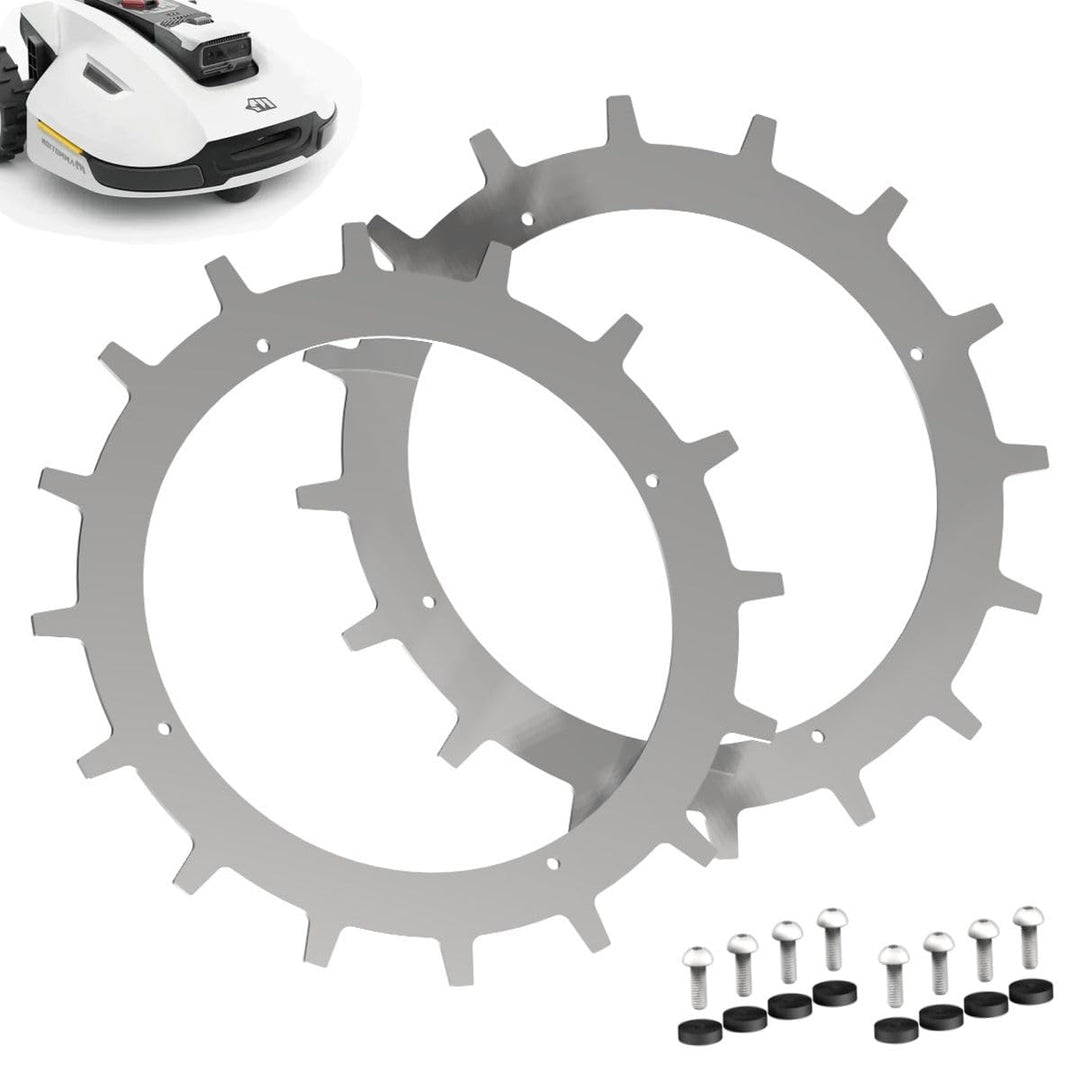 Spikes für MAMMOTION YUKA 1500/2000 – Edelstahl - Entgratet- 8X Edelstahl Schrauben- Traktionsverbes