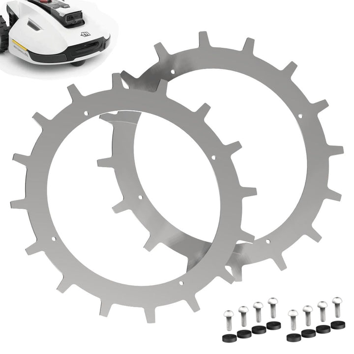 Spikes für MAMMOTION YUKA 1500/2000 – Edelstahl - Entgratet- 8X Edelstahl Schrauben- Traktionsverbes