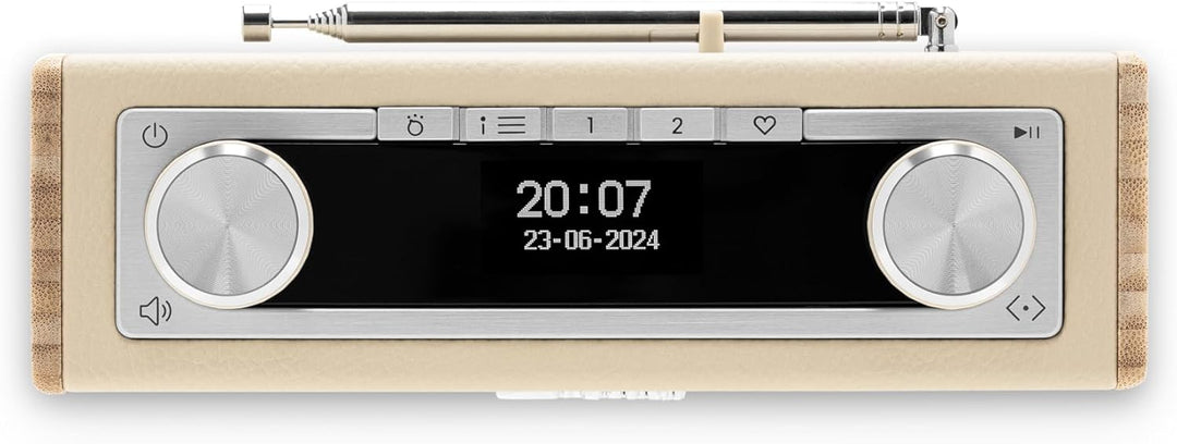 Rambler UNO Tragbares Radio Dab+/FM/Bluetooth, cremefarben