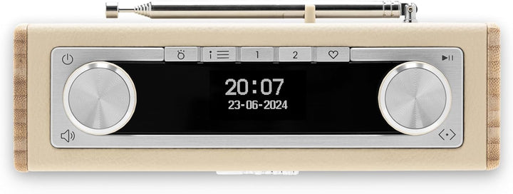 Rambler UNO Tragbares Radio Dab+/FM/Bluetooth, cremefarben