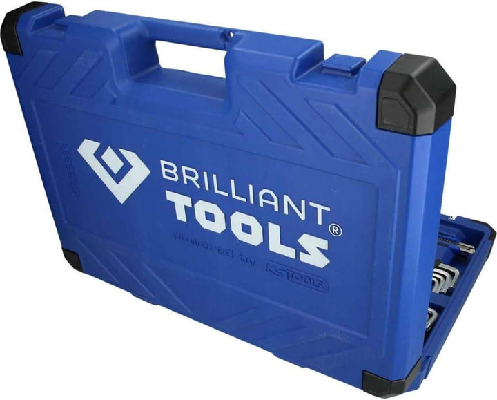 BRILLIANT TOOLS BT024095 1/4" + 1/2" Universal-Werkzeug-Satz, 95-tlg [Powered by KS TOOLS] 95-tlg.,