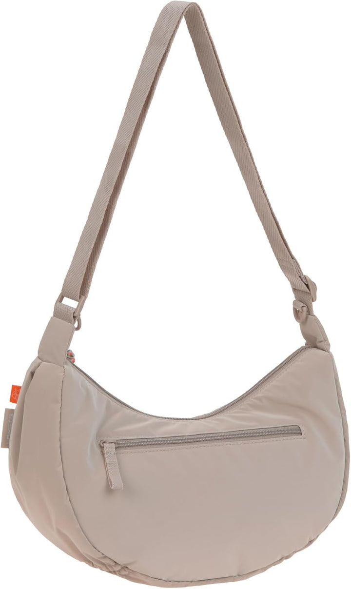 LÄSSIG Wickeltasche Umhängetasche inkl. Kinderwagenbefestigung/Stretch Up Bum Bag Beige, Beige