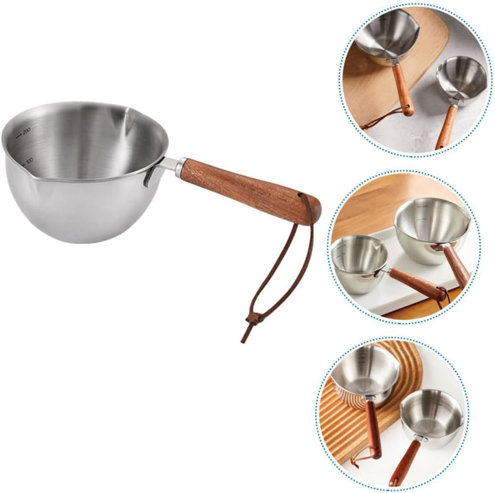 BESTonZON Butter-Sossentopf Mit Ausgiesser Kleiner Topf Zum Eingiessen Von Öl Kleiner Topf Mit Griff