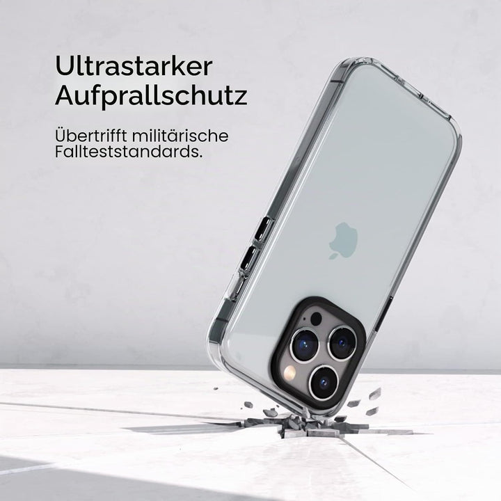 RhinoShield Crystal Clear Case kompatibel mit [iPhone 14 Pro] | Fortschrittliche Vergilbungsresisten