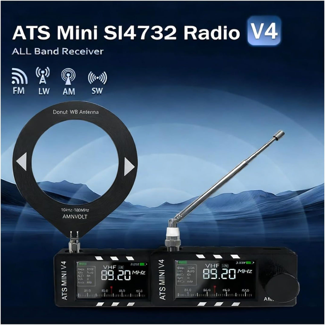 Cuifati Si4732 DSP Mini-Kurzwellenradioempfänger, AM, FM, LSB, USB, HF, SW, MW, VHF All-Band-Empfäng